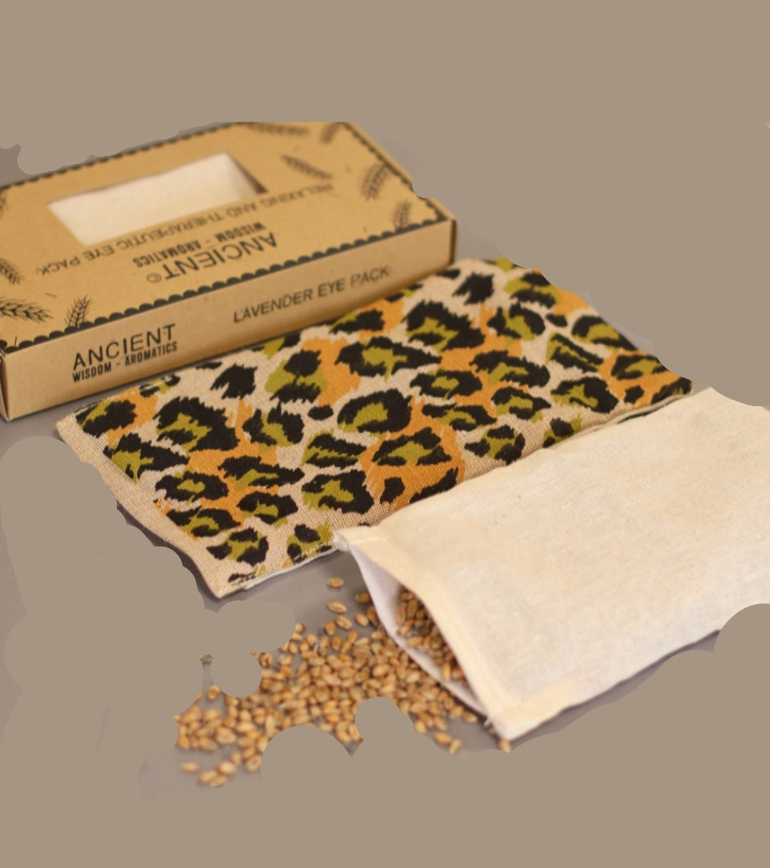 Leopard Natural Cotton and Juco Eye Pillow  