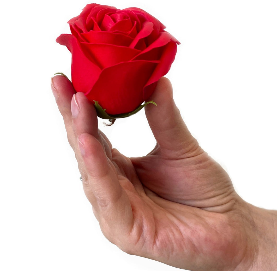 ROSE HEAD FLOWER SOAP IN DISPLAY BOX