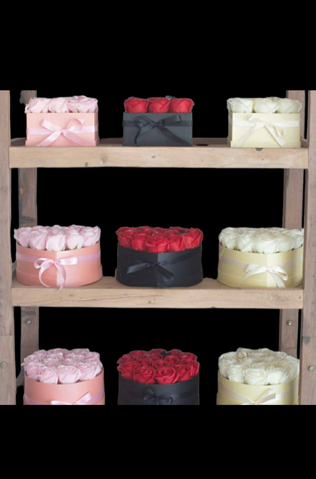 ROSE HEAD FLOWER SOAP IN DISPLAY BOX