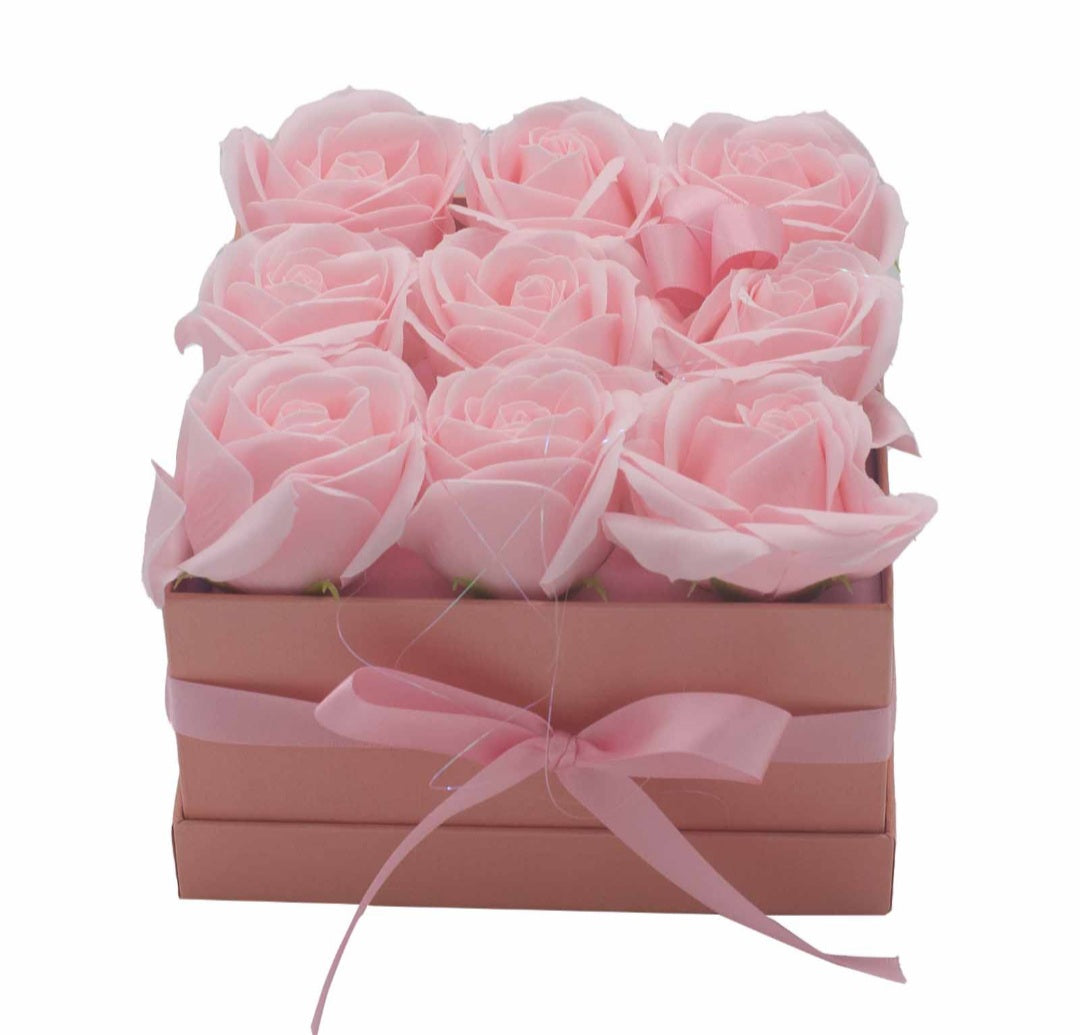 ROSE HEAD FLOWER SOAP IN DISPLAY BOX