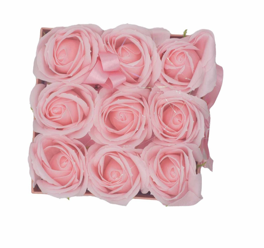 ROSE HEAD FLOWER SOAP IN DISPLAY BOX