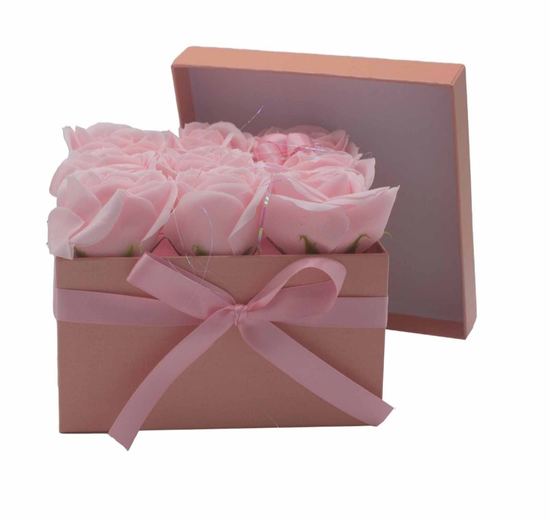 ROSE HEAD FLOWER SOAP IN DISPLAY BOX