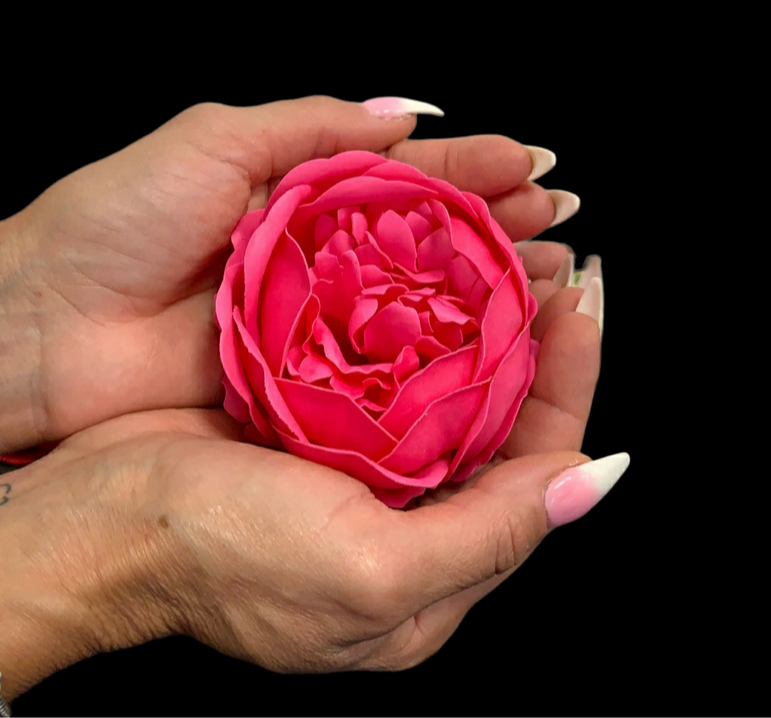 16x Pink Peony Flower Soap - Ext Large Pink