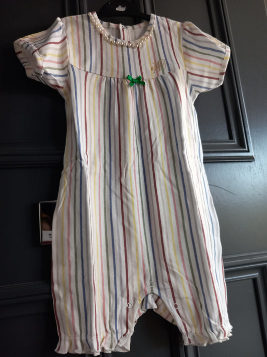 12 MTHS BABY STRIPED BEACH DESIGNER SUIT