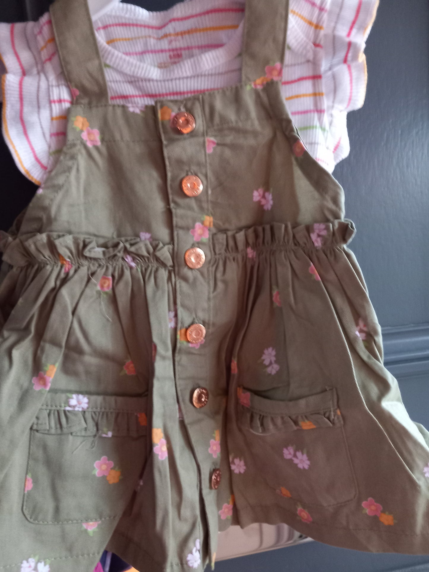 BABY PINAFORE TWO PIECE DRESS