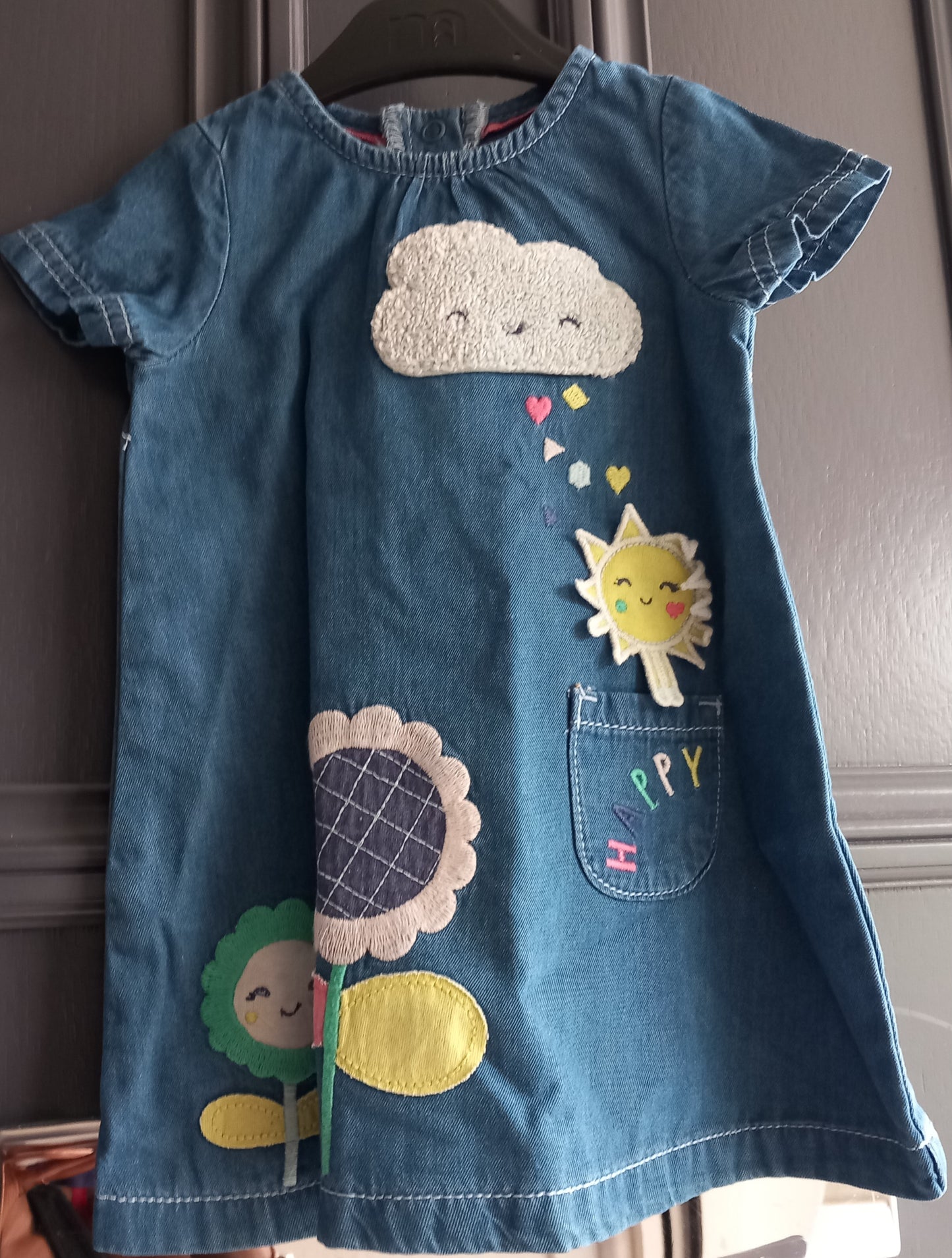 BABY HAPPY WORLD DENIM DUNGAREES