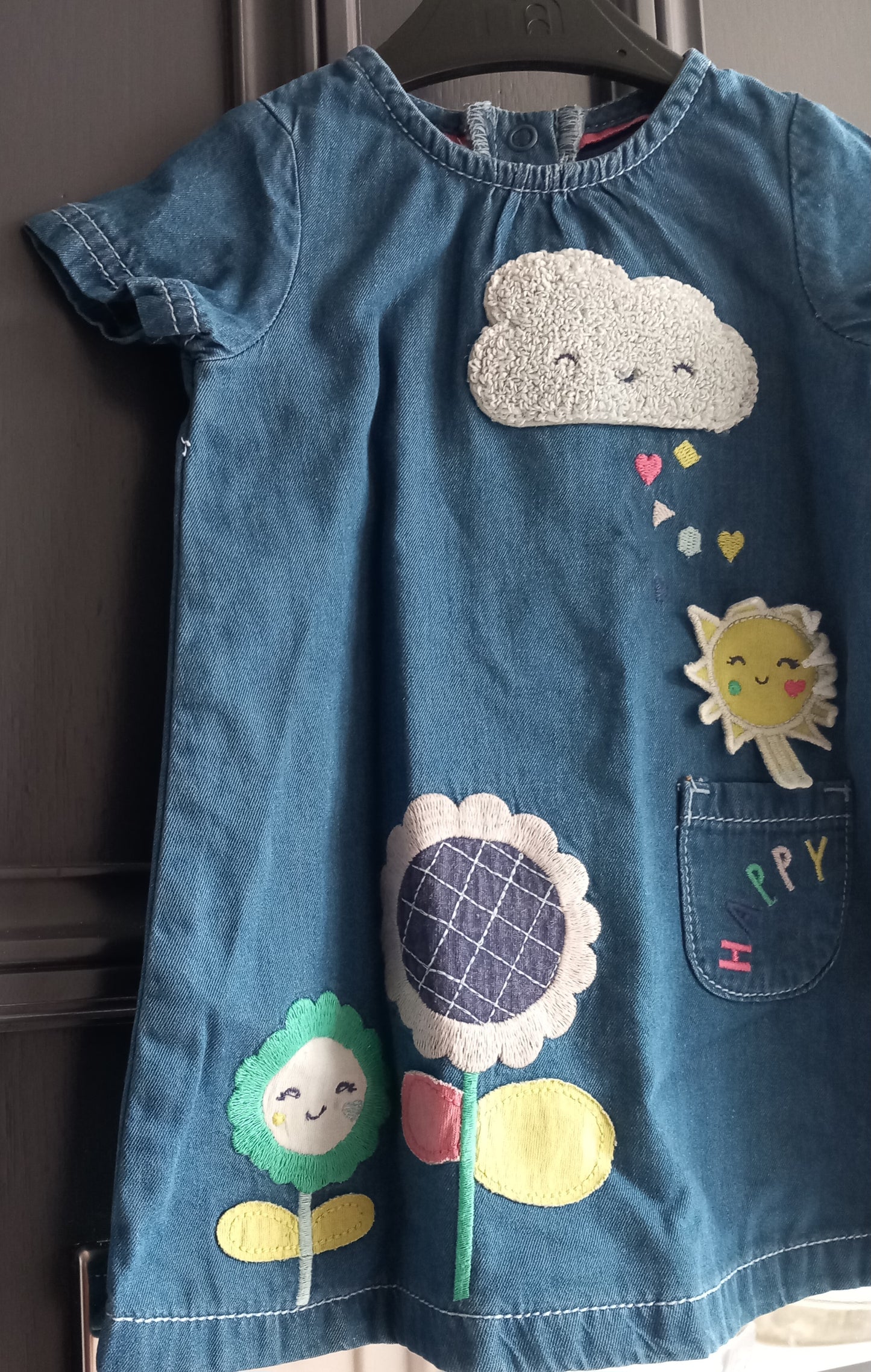 BABY HAPPY WORLD DENIM DUNGAREES