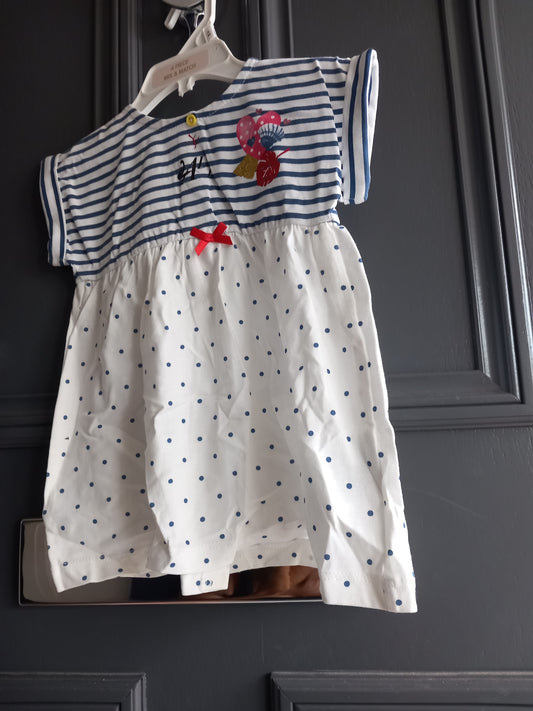 BABY STRIPED NAUTICAL DRESS