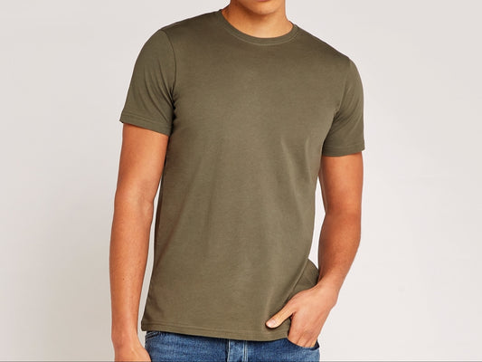 100% ORGANIC COTTON T SHIRT PLAIN BACK