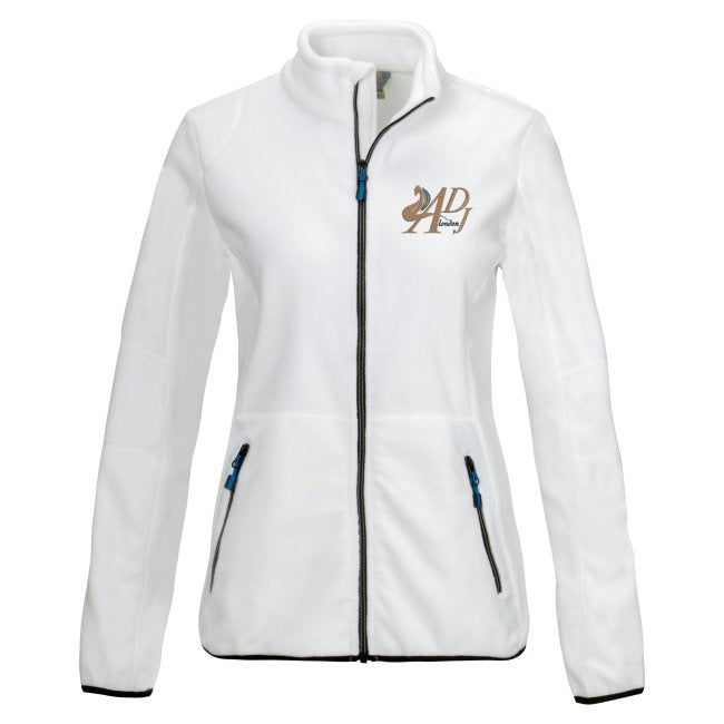 WOMEN’S FLEECE JACKET WITH GOLD EMBROIDERY MOTIF